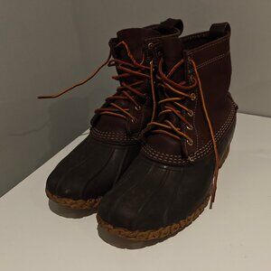 US 9 LL Bean Duck Boots 8" Brown